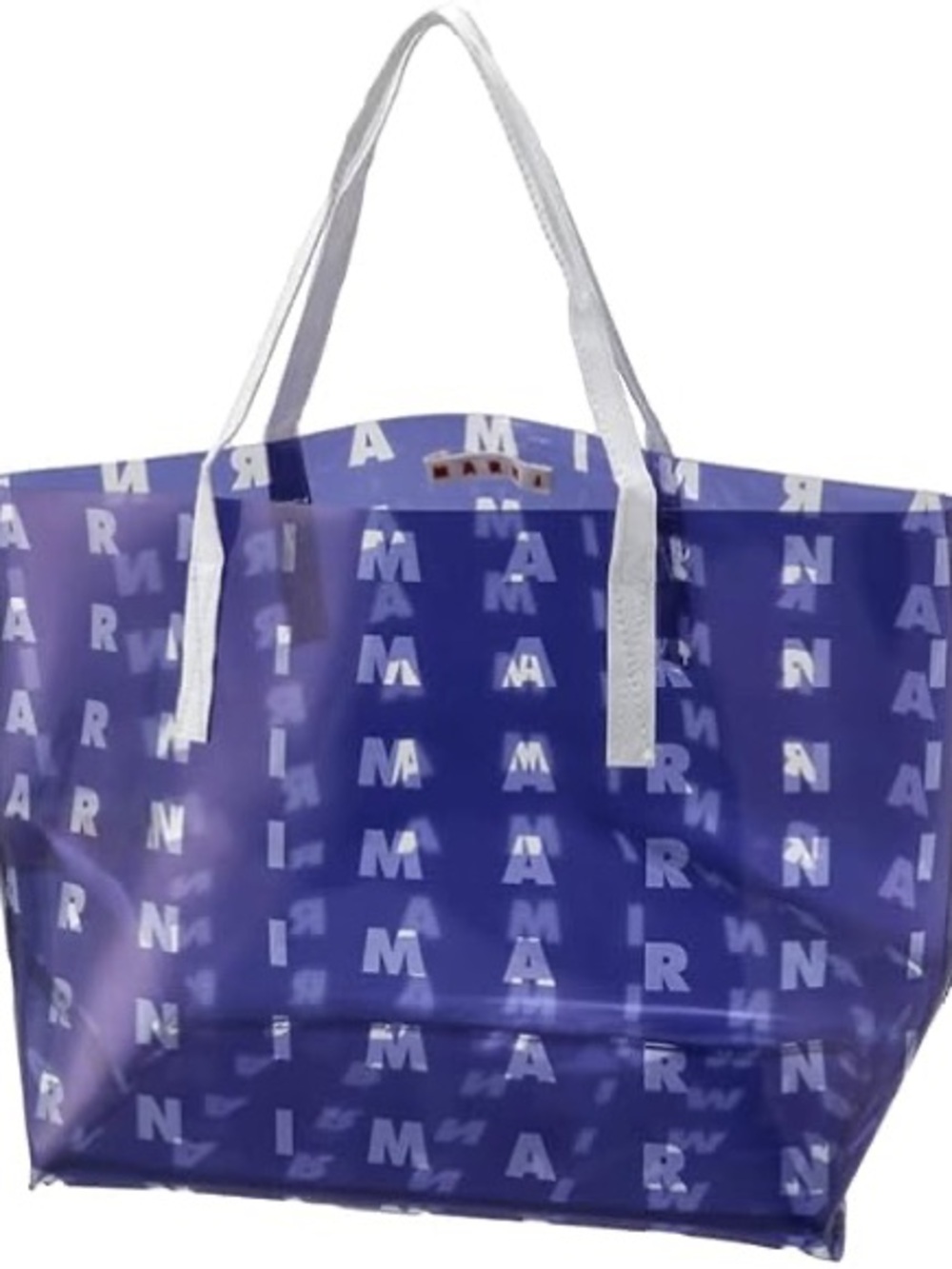 Marni Logo Tote with White Handles